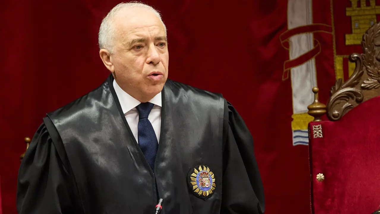 Acto de toma de posesión del magistrado Julián Huarte Lázaro como nuevo presidente del Tribunal Superior de Justicia de Navarra. IÑIGO ALZUGARAY