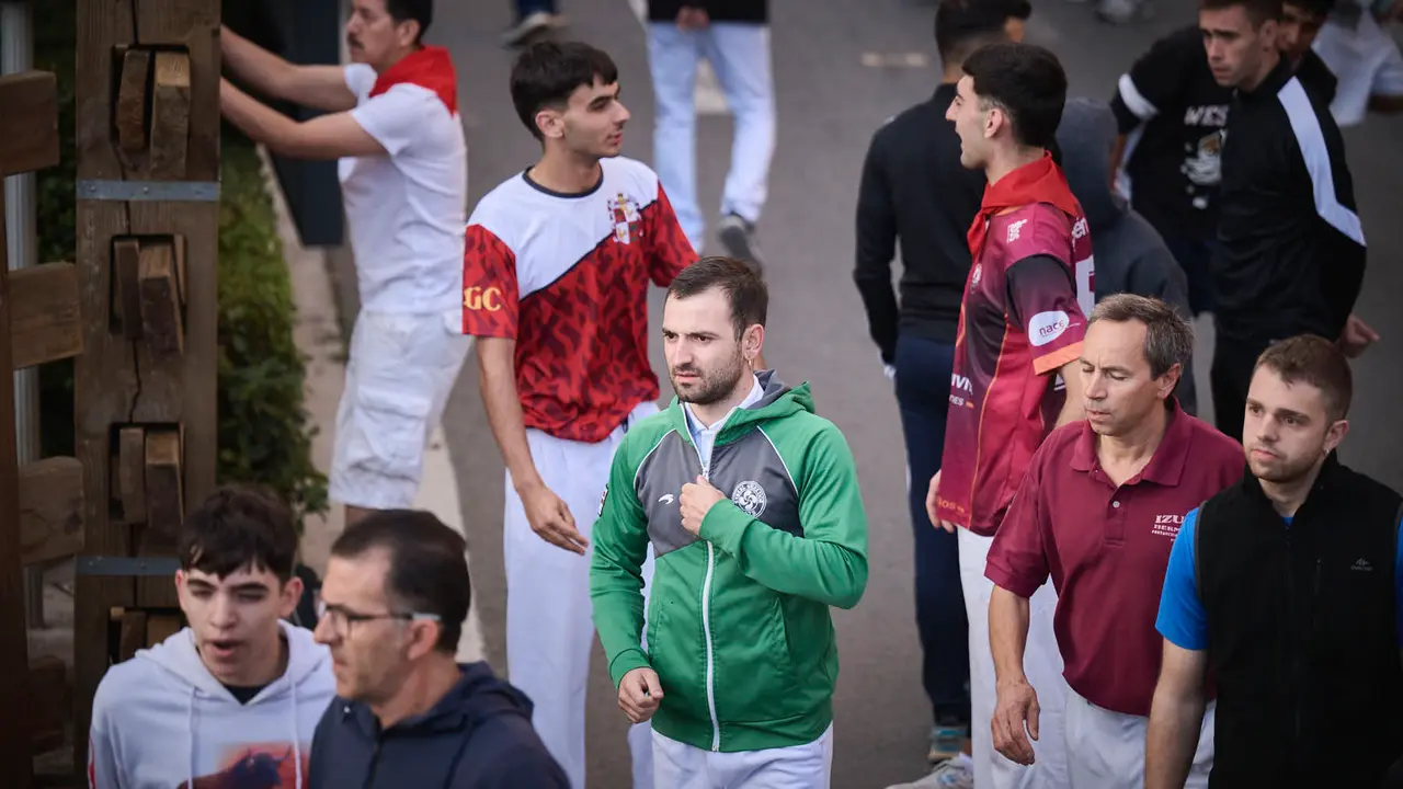 Primer encierro de las fiestas de Tudela 2025 con novillos de Tornay. PABLO LASAOSA