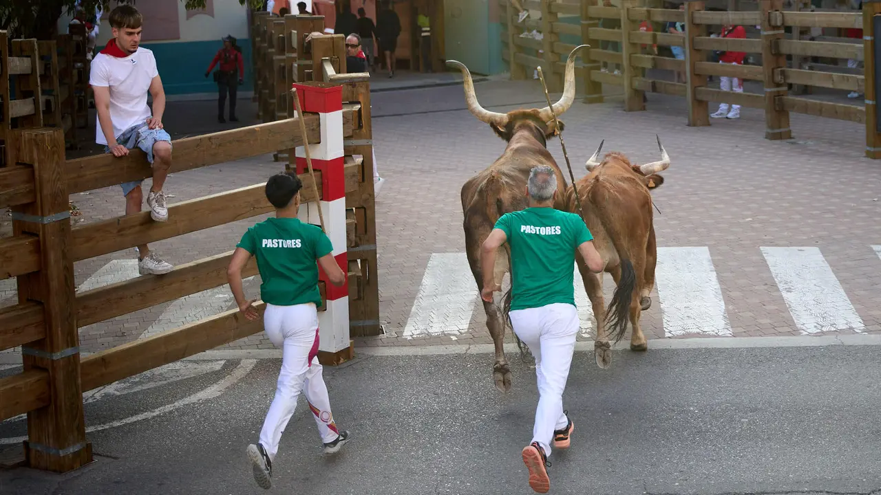Primer Encierro de Fiestas de Tudela 2025. IÑIGO ALZUGARAY