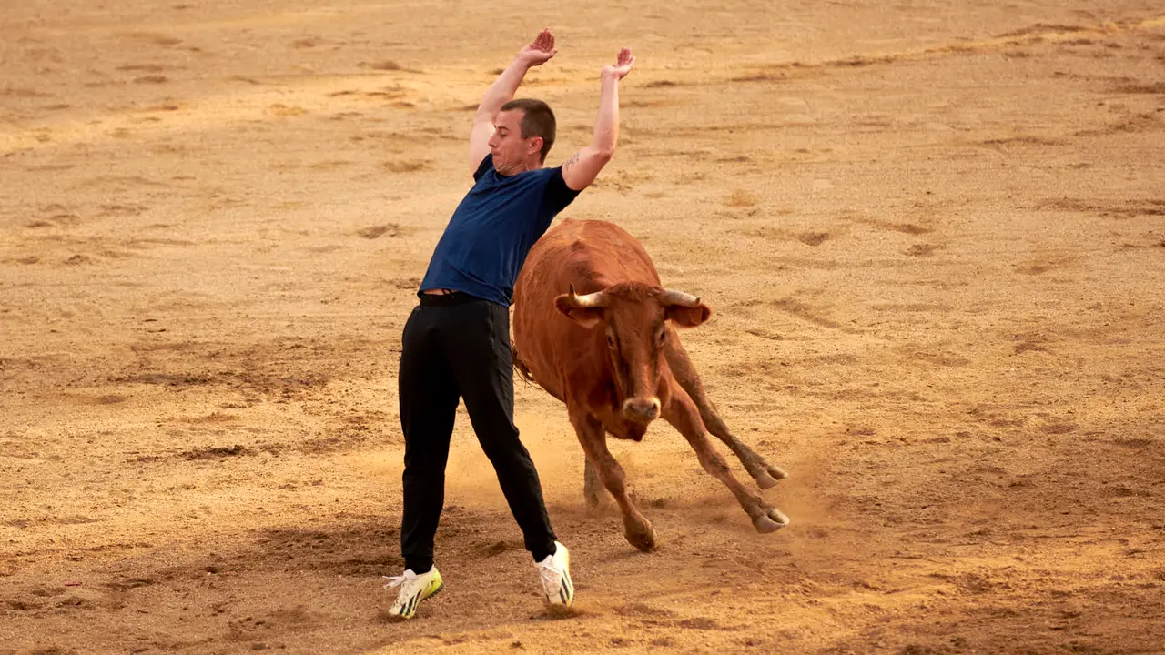 Vaquillas en Fiestas de Estella 2025 del 6 de agosto. IRANZU LARRASOAÑA