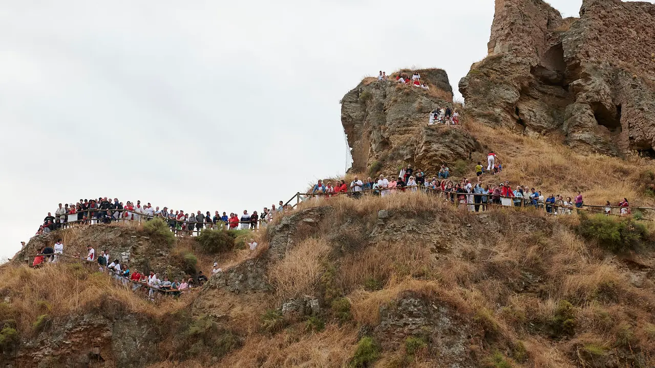 Tercer encierro del Pilón de Falces con vacas de Teodoro Vergara. IRANZU LARRASOAÑA