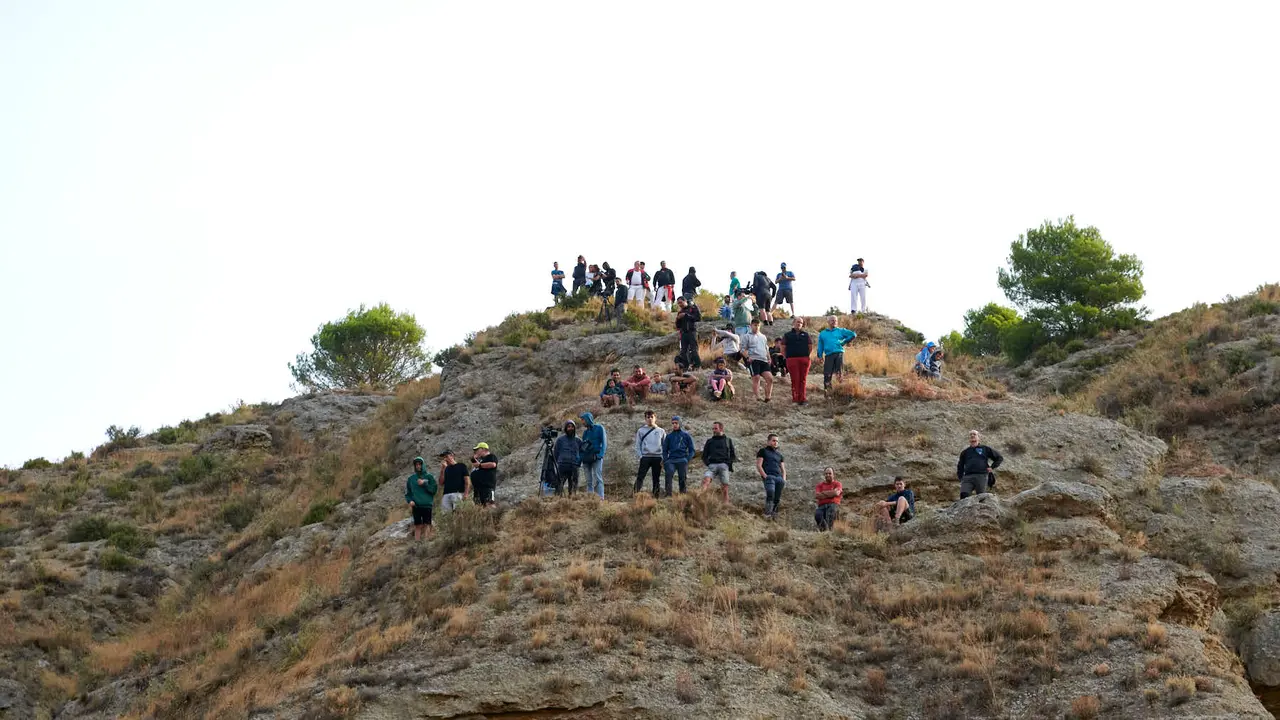 Cuarto encierro del Pilón de Falces con vacas de la ganadería Reta. IRANZU LARRASOAÑA