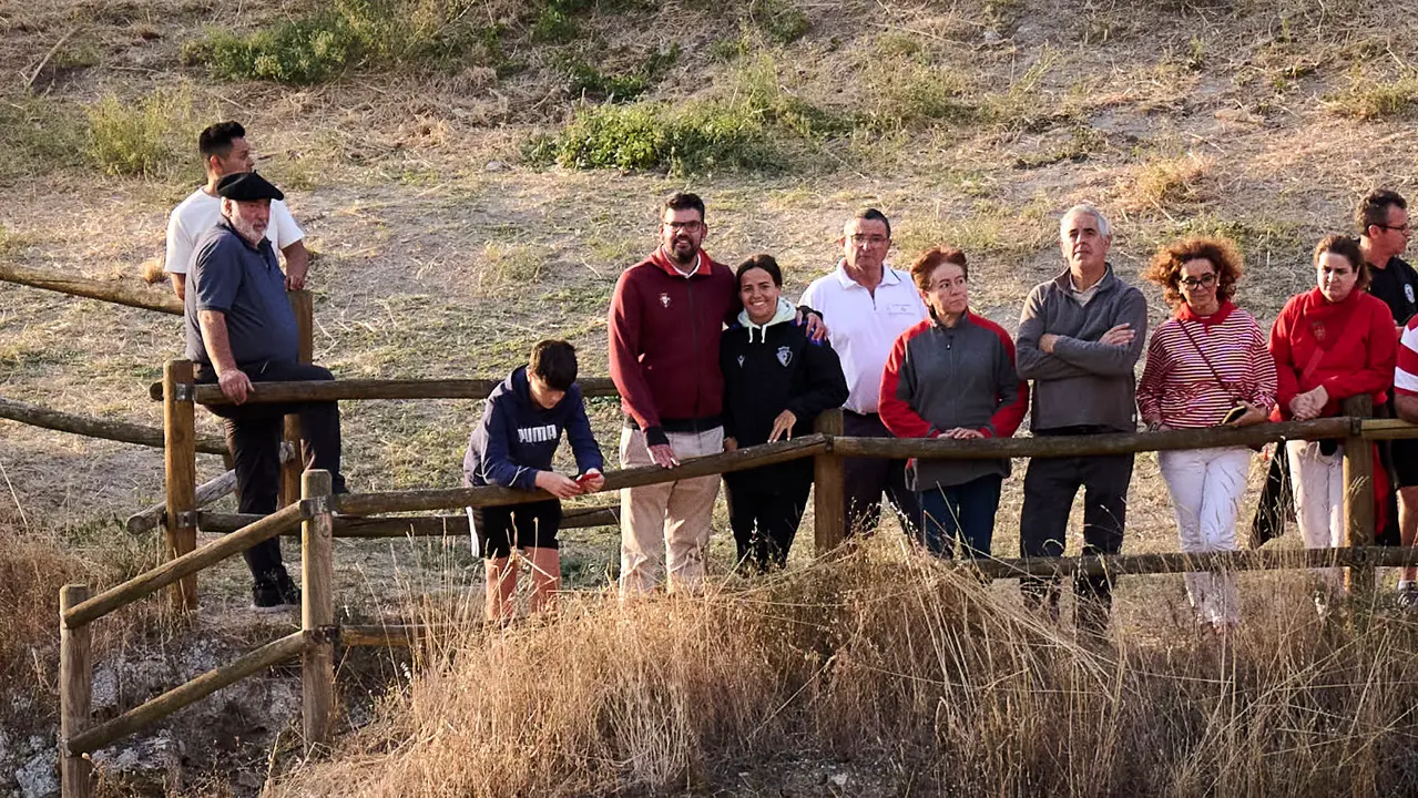 Quinto encierro del Pilón en las fiestas de Falces de 2025 con vacas de la ganadería de Eulogio Mateo de Cárcar.
PABLO LASAOSA