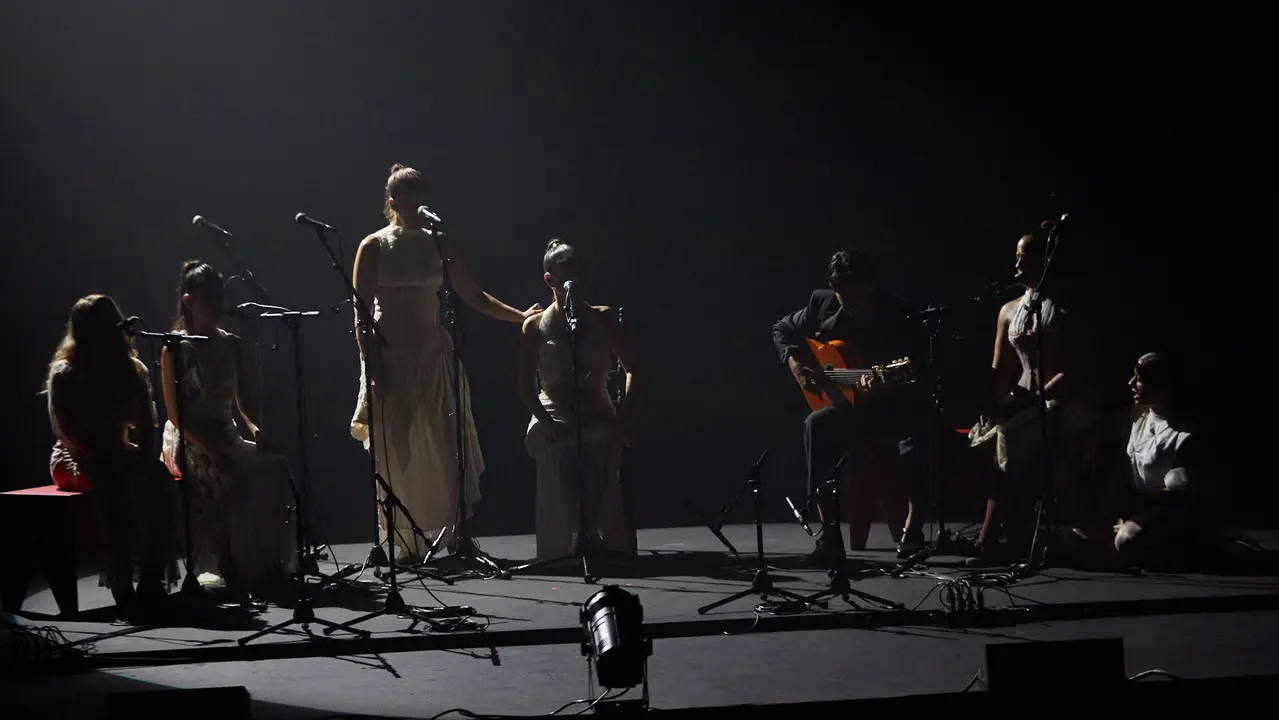 Concierto Guitarra Coral de Yerai Cortés en el Teatro Gayarre de Pamplona dentro del ciclo Escenario Siglo XXI de la XII edición del festival Flamenco On Fire. IÑIGO ALZUGARAY