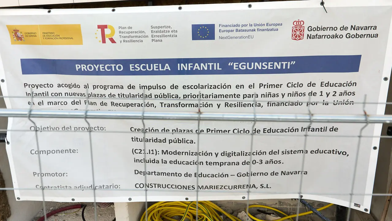 Nueva escuela Infantil Egunsenti en Erripagaña. IÑIGO ALZUGARAY