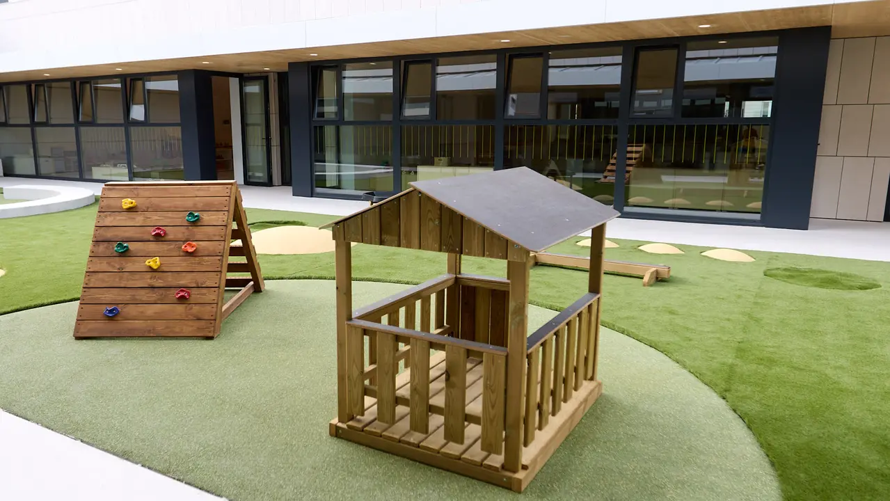 Nueva escuela Infantil Egunsenti en Erripagaña. IÑIGO ALZUGARAY