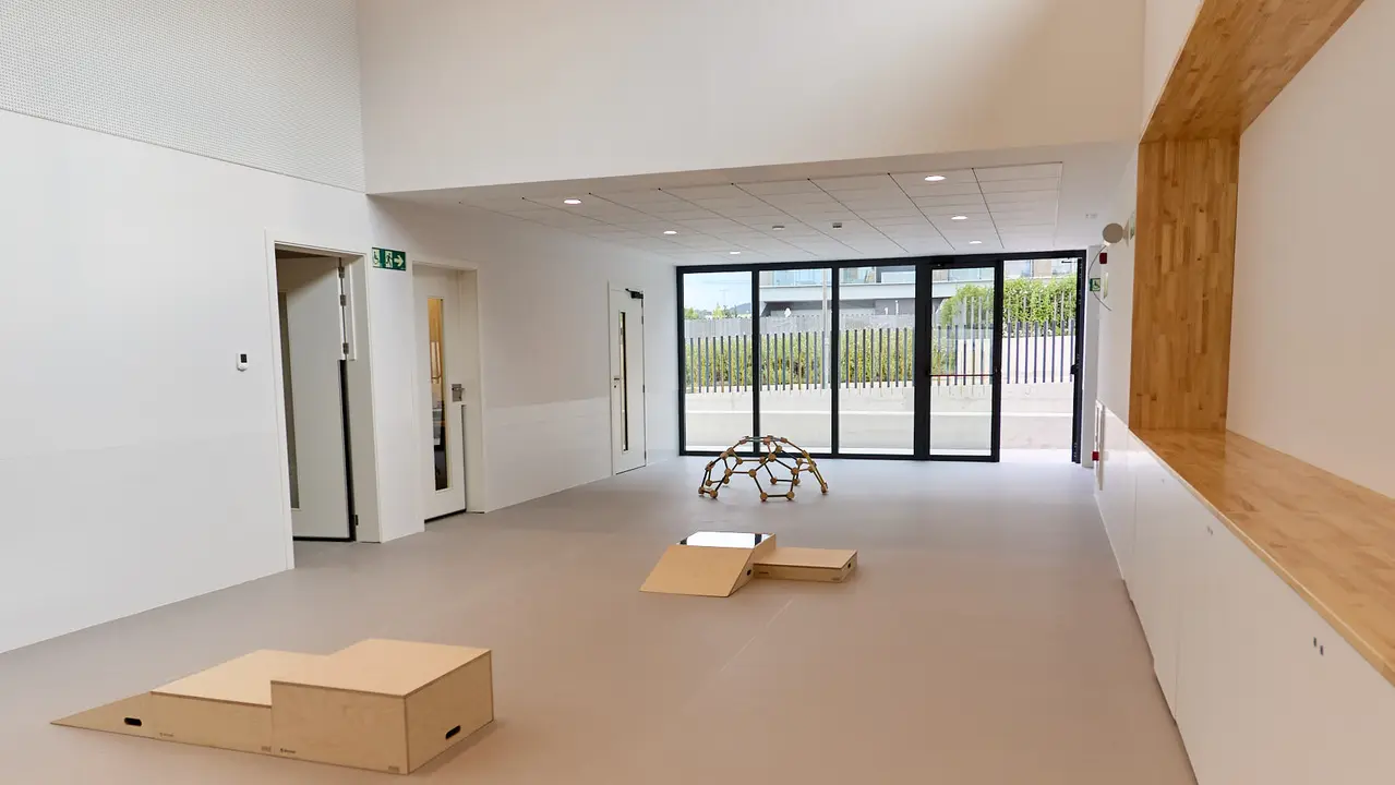 Nueva escuela Infantil Egunsenti en Erripagaña. IÑIGO ALZUGARAY