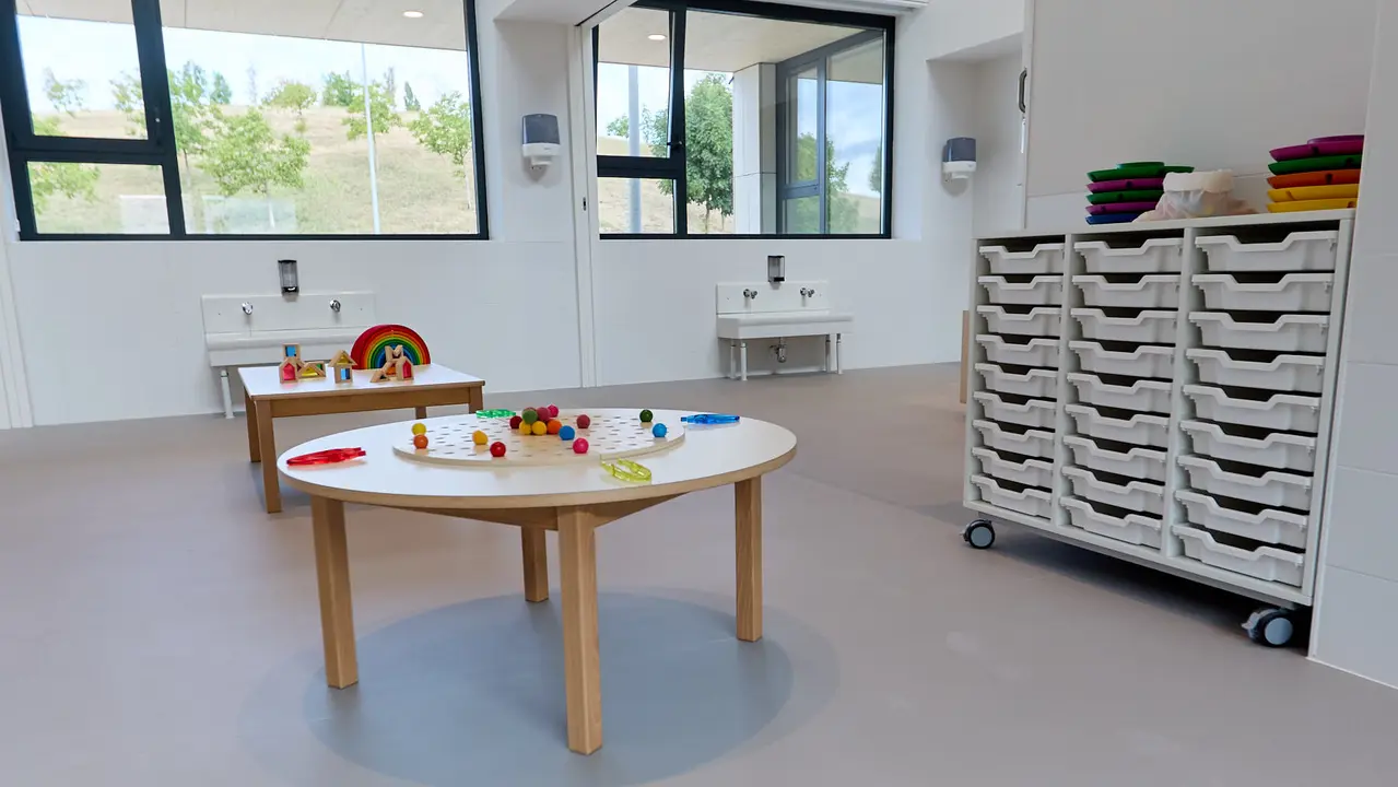Nueva escuela Infantil Egunsenti en Erripagaña. IÑIGO ALZUGARAY