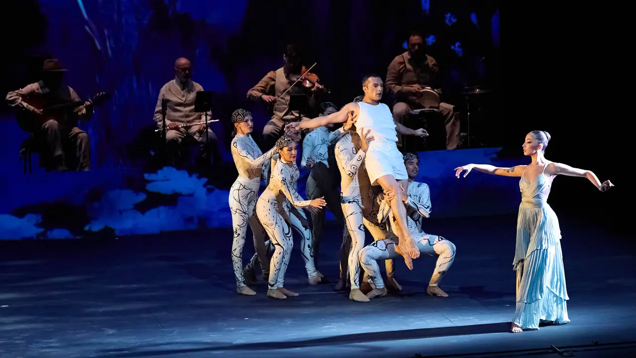 Espectáculo de danza Romance Sonámbulo de la compañía Antonio Najarro en el auditorio Baluarte de Pamplona durante de la XII edición del festival Flamenco On Fire. IÑIGO ALZUGARAY