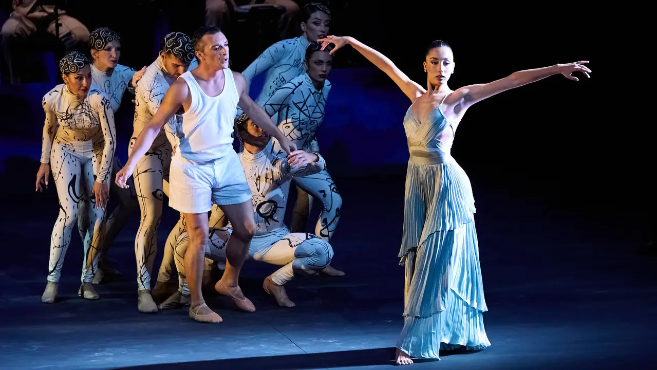 Espectáculo de danza Romance Sonámbulo de la compañía Antonio Najarro en el auditorio Baluarte de Pamplona durante de la XII edición del festival Flamenco On Fire. IÑIGO ALZUGARAY