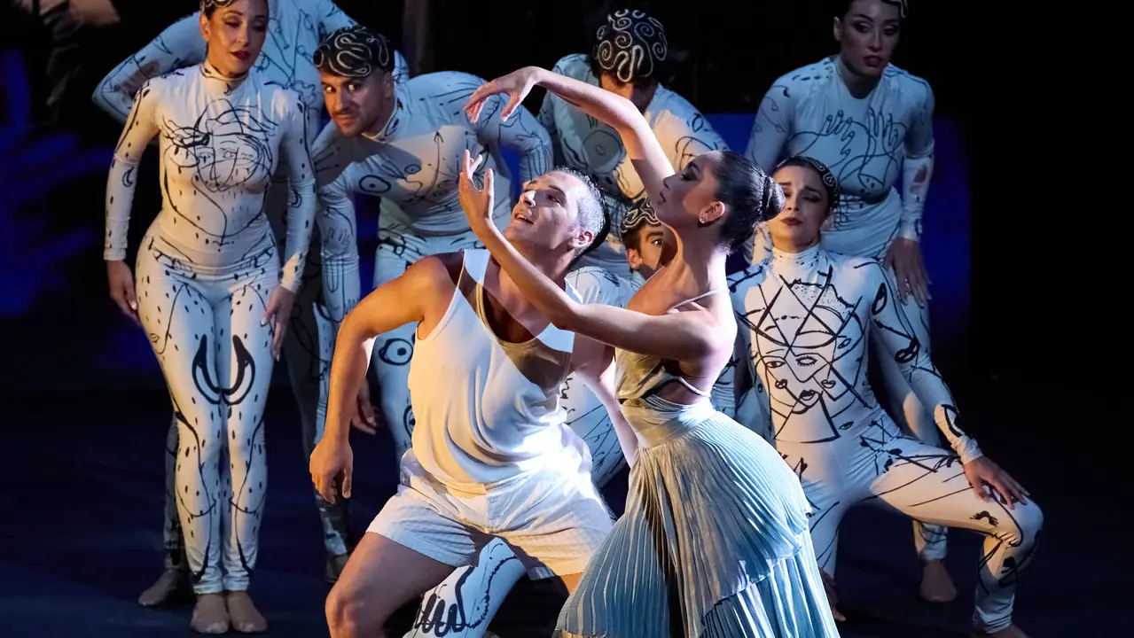 Espectáculo de danza Romance Sonámbulo de la compañía Antonio Najarro en el auditorio Baluarte de Pamplona durante de la XII edición del festival Flamenco On Fire. IÑIGO ALZUGARAY