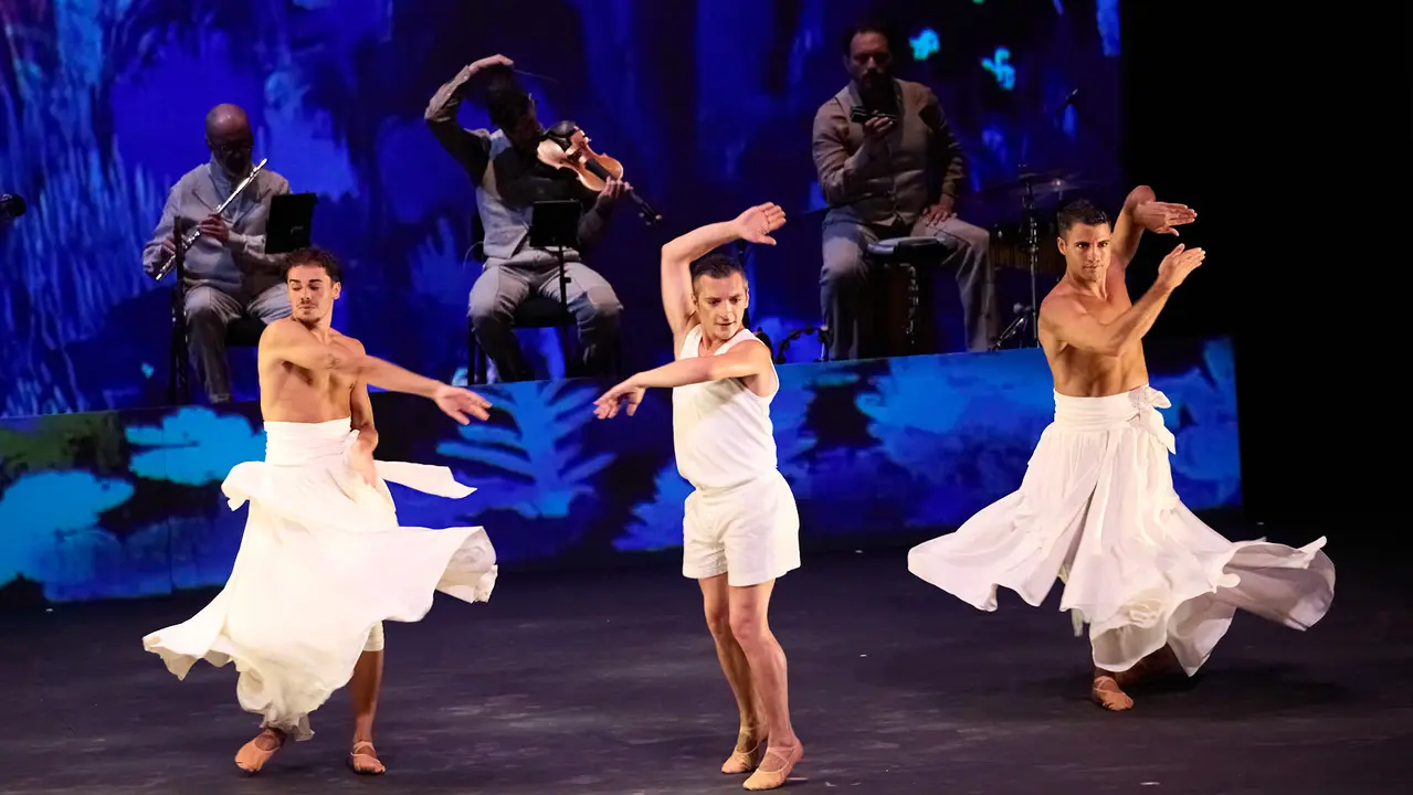 Espectáculo de danza Romance Sonámbulo de la compañía Antonio Najarro en el auditorio Baluarte de Pamplona durante de la XII edición del festival Flamenco On Fire. IÑIGO ALZUGARAY