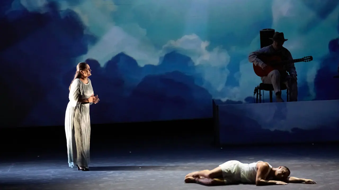 Espectáculo de danza Romance Sonámbulo de la compañía Antonio Najarro en el auditorio Baluarte de Pamplona durante de la XII edición del festival Flamenco On Fire. IÑIGO ALZUGARAY