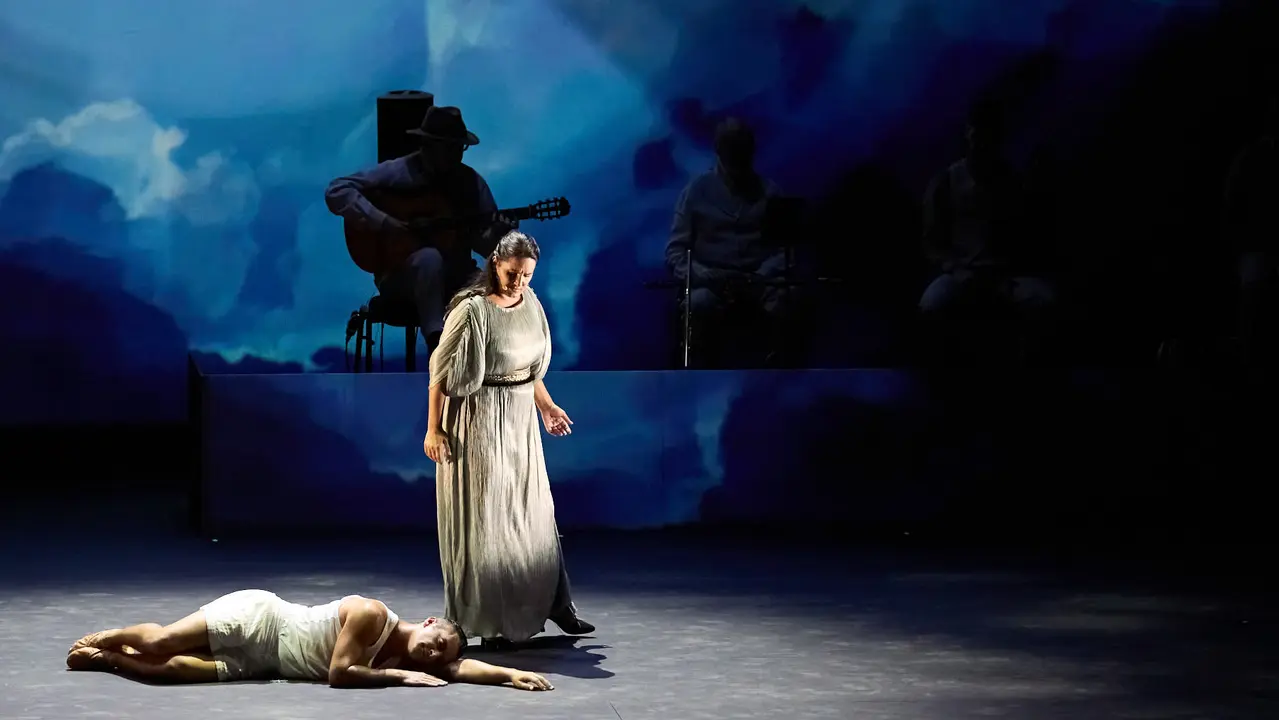 Espectáculo de danza Romance Sonámbulo de la compañía Antonio Najarro en el auditorio Baluarte de Pamplona durante de la XII edición del festival Flamenco On Fire. IÑIGO ALZUGARAY