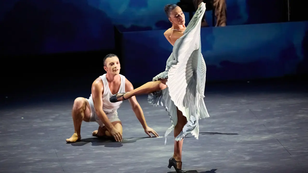 Espectáculo de danza Romance Sonámbulo de la compañía Antonio Najarro en el auditorio Baluarte de Pamplona durante de la XII edición del festival Flamenco On Fire. IÑIGO ALZUGARAY