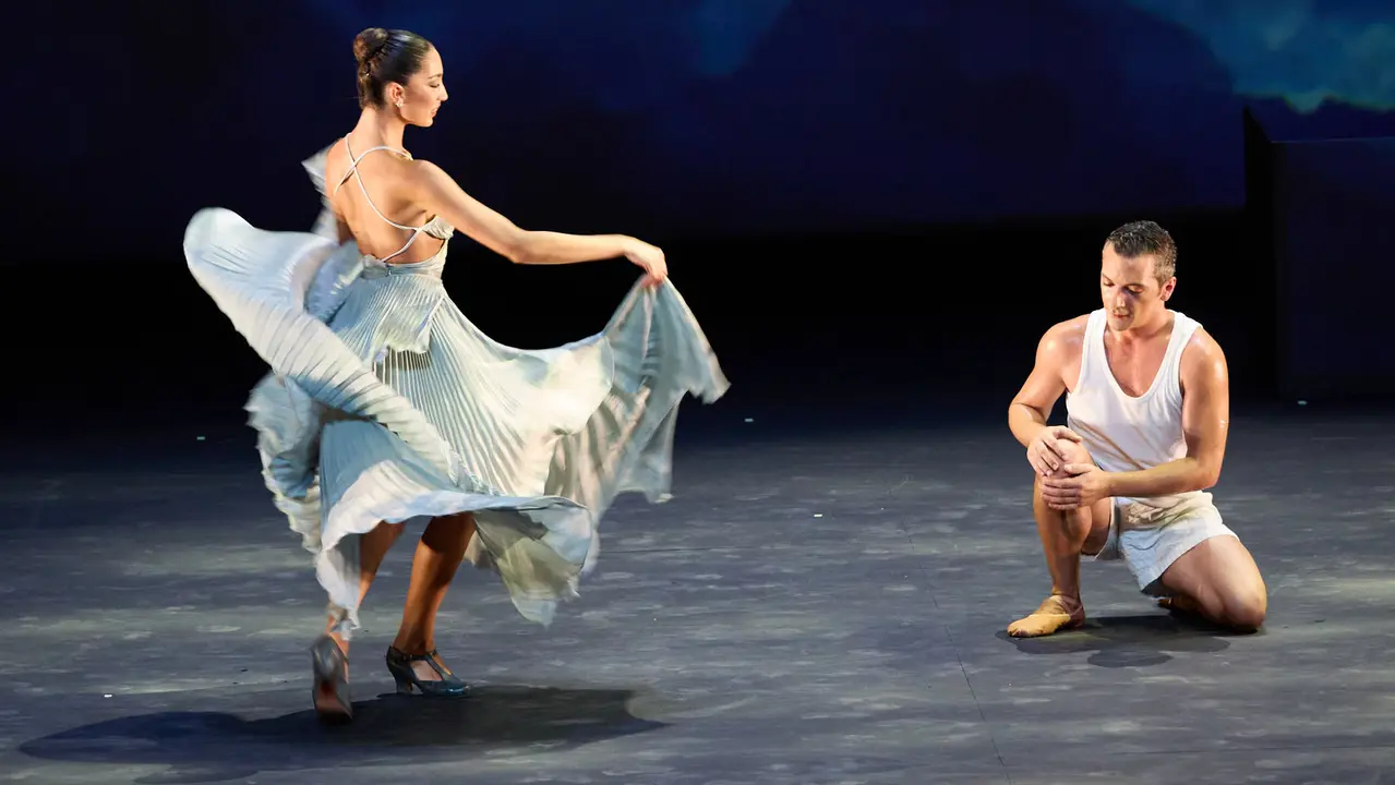 Espectáculo de danza Romance Sonámbulo de la compañía Antonio Najarro en el auditorio Baluarte de Pamplona durante de la XII edición del festival Flamenco On Fire. IÑIGO ALZUGARAY