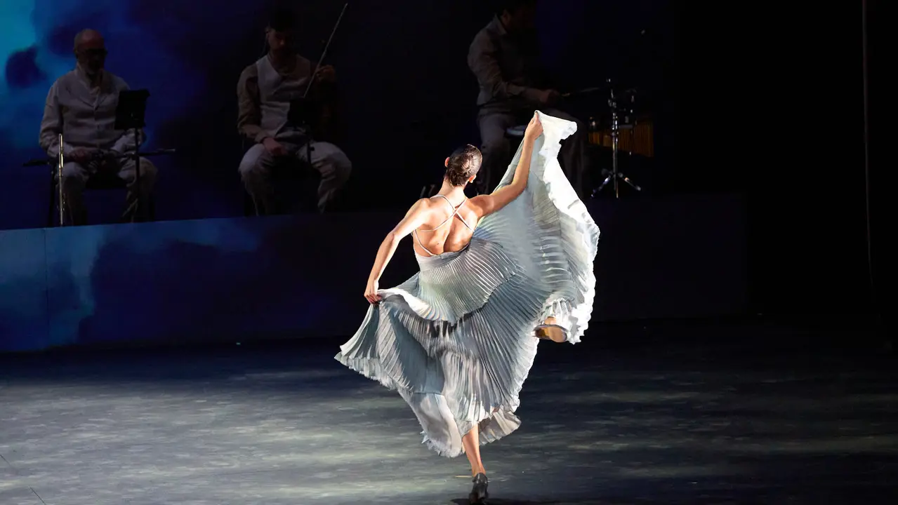 Espectáculo de danza Romance Sonámbulo de la compañía Antonio Najarro en el auditorio Baluarte de Pamplona durante de la XII edición del festival Flamenco On Fire. IÑIGO ALZUGARAY