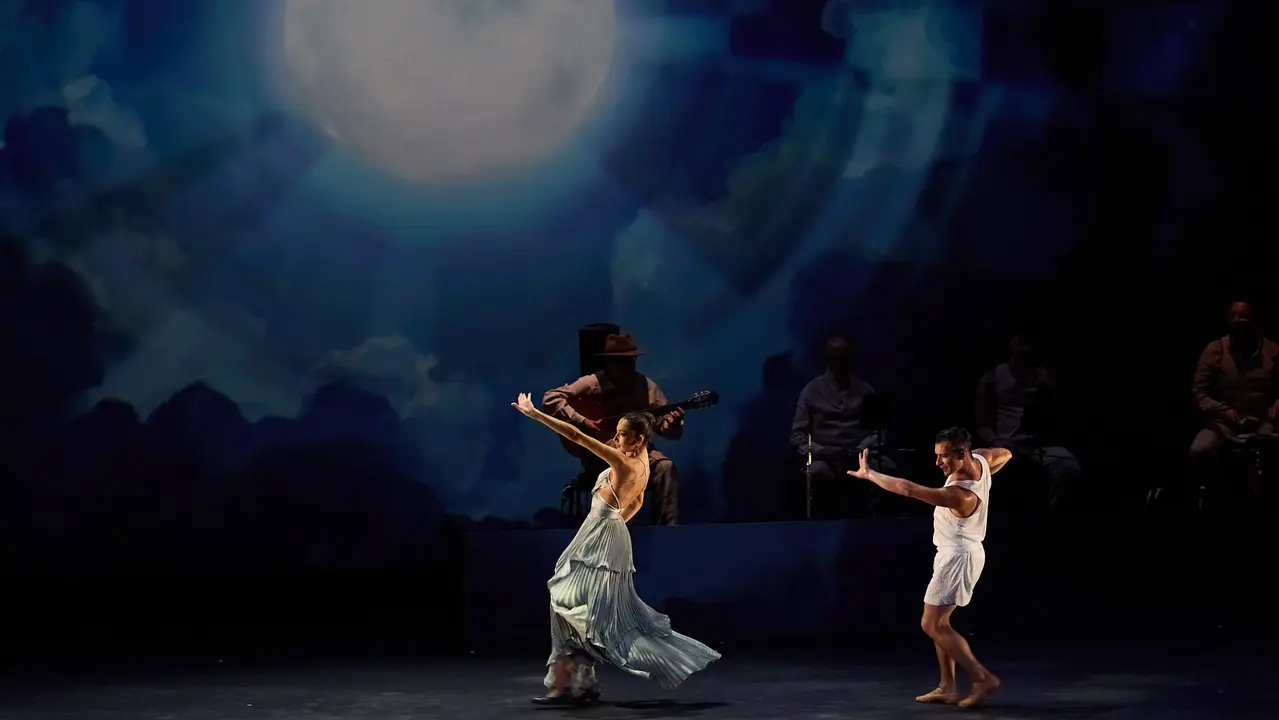 Espectáculo de danza Romance Sonámbulo de la compañía Antonio Najarro en el auditorio Baluarte de Pamplona durante de la XII edición del festival Flamenco On Fire. IÑIGO ALZUGARAY