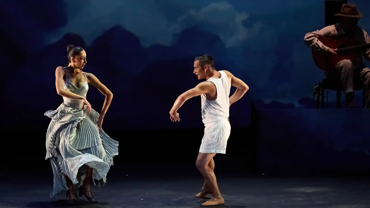Espectáculo de danza Romance Sonámbulo de la compañía Antonio Najarro en el auditorio Baluarte de Pamplona durante de la XII edición del festival Flamenco On Fire. IÑIGO ALZUGARAY