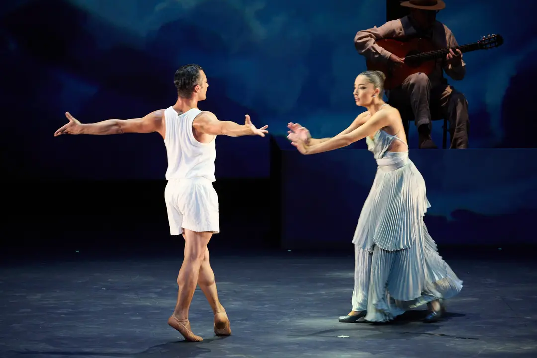Espectáculo de danza Romance Sonámbulo de la compañía Antonio Najarro en el auditorio Baluarte de Pamplona durante de la XII edición del festival Flamenco On Fire. IÑIGO ALZUGARAY
