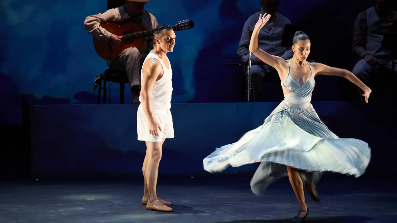 Espectáculo de danza Romance Sonámbulo de la compañía Antonio Najarro en el auditorio Baluarte de Pamplona durante de la XII edición del festival Flamenco On Fire. IÑIGO ALZUGARAY