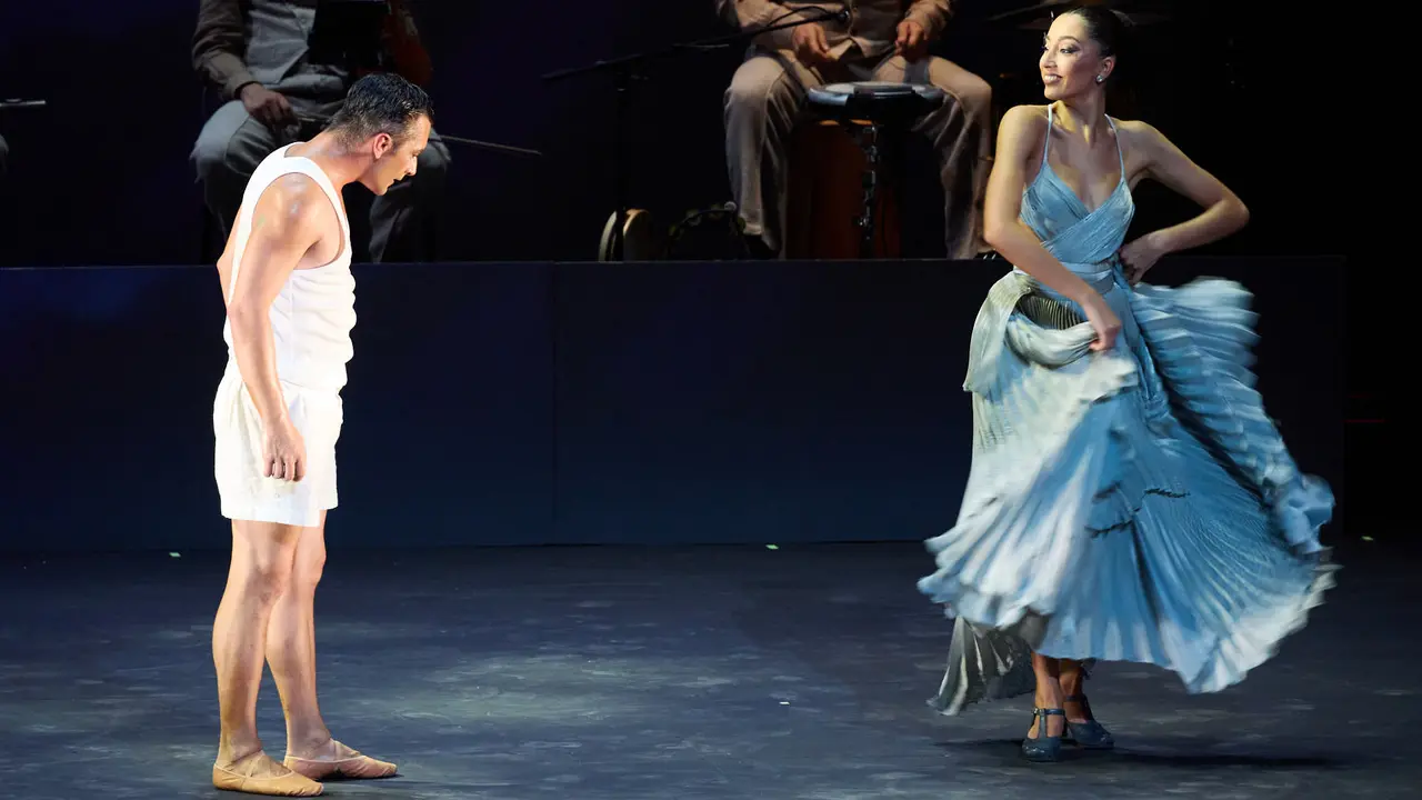 Espectáculo de danza Romance Sonámbulo de la compañía Antonio Najarro en el auditorio Baluarte de Pamplona durante de la XII edición del festival Flamenco On Fire. IÑIGO ALZUGARAY