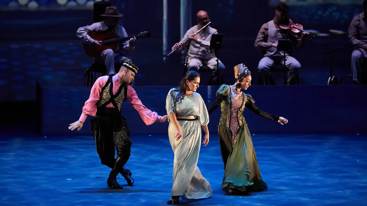 Espectáculo de danza Romance Sonámbulo de la compañía Antonio Najarro en el auditorio Baluarte de Pamplona durante de la XII edición del festival Flamenco On Fire. IÑIGO ALZUGARAY