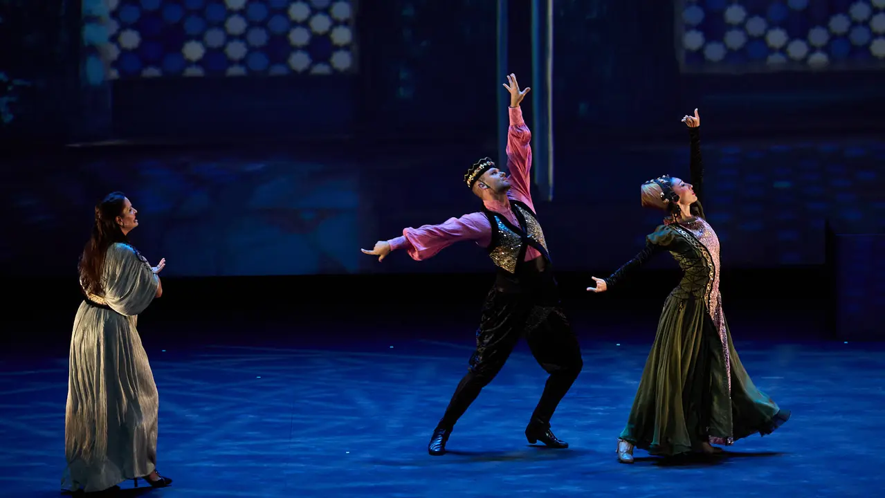 Espectáculo de danza Romance Sonámbulo de la compañía Antonio Najarro en el auditorio Baluarte de Pamplona durante de la XII edición del festival Flamenco On Fire. IÑIGO ALZUGARAY