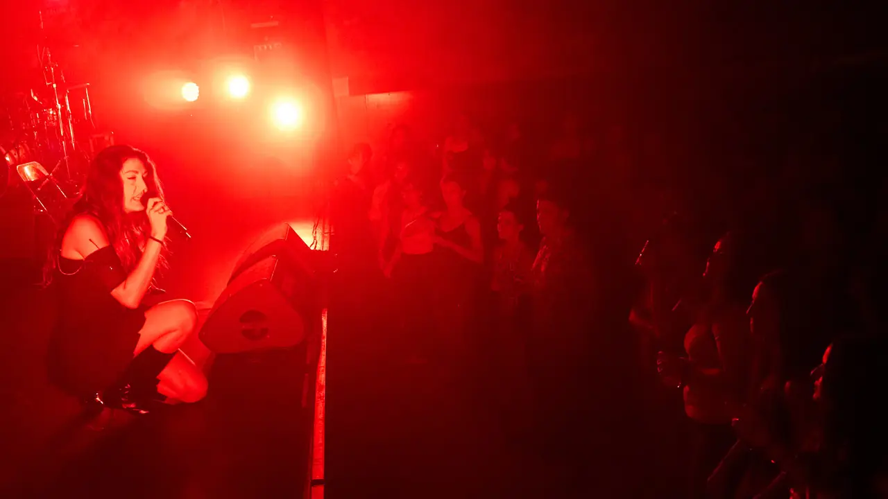 Concierto 9:30 pm de Queralt Lahoz en la sala Zentral de Pamplona durante de la XII edición del festival Flamenco On Fire. IÑIGO ALZUGARAY