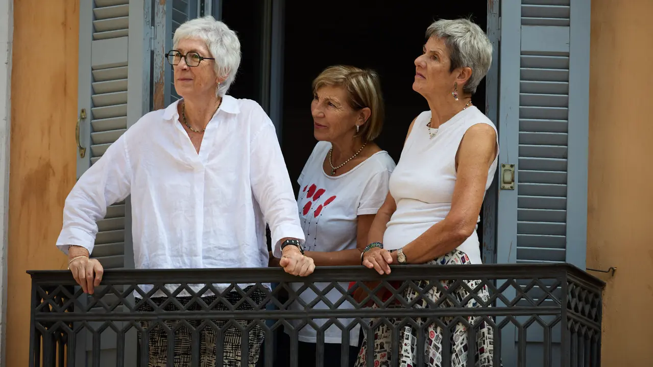 Actuación de Tomatito en el balcón del Ayuntamiento de Pamplona dentro del ciclo Calles, Balcones et Patios de la XII edición del festival Flamenco On Fire. IÑIGO ALZUGARAY