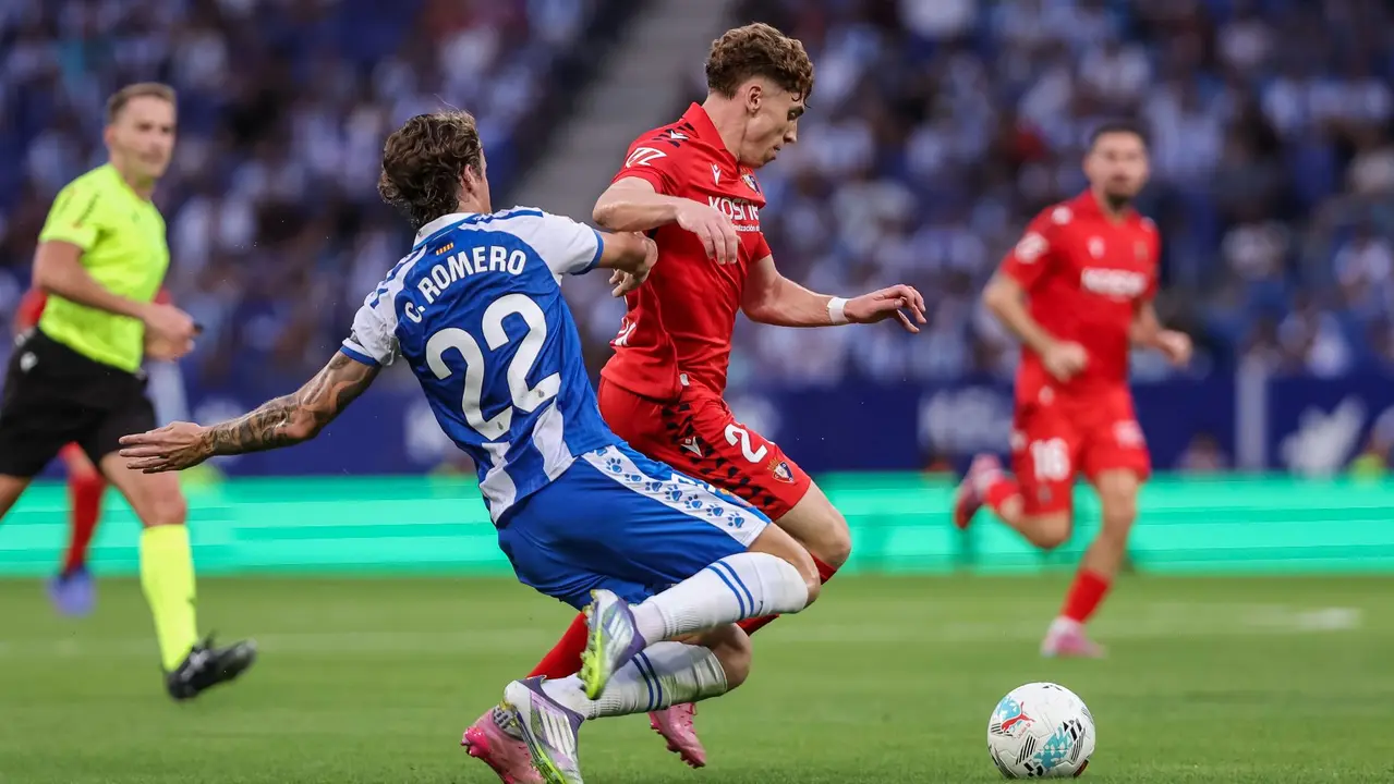 Víctor Múñoz durante el partido de Osasuna contra el Espanyol. AFP7 / EUROPA PRESS