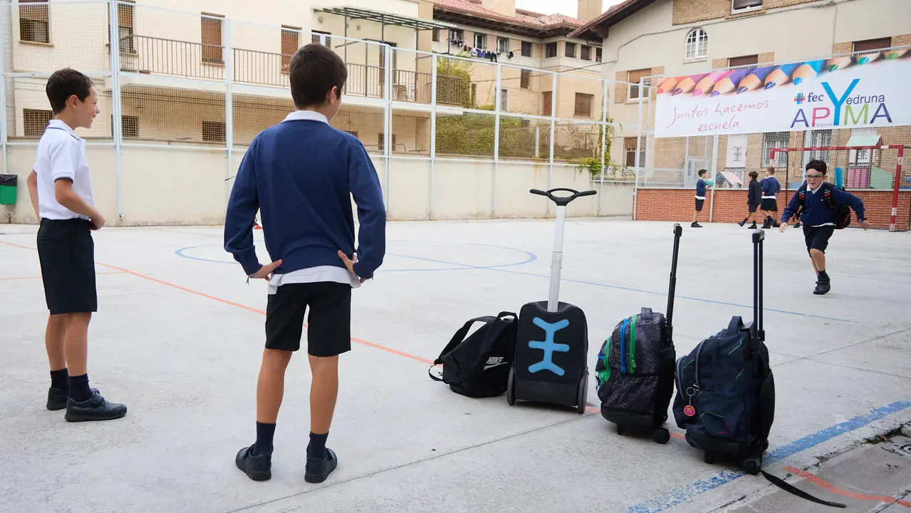 Inicio del curso escolar 2025/26 en el Colegio Fec Vedruna de Pamplona. IÑIGO ALZUGARAY