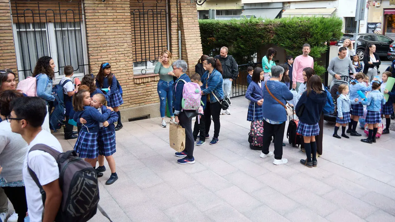 Inicio del curso escolar 2025/26 en el Colegio Fec Vedruna de Pamplona. IÑIGO ALZUGARAY