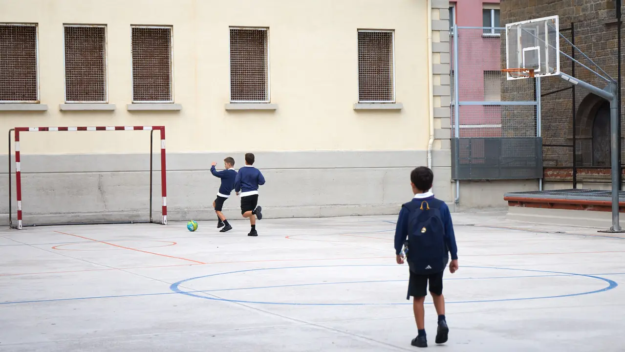 Inicio del curso escolar 2025/26 en el Colegio Fec Vedruna de Pamplona. IÑIGO ALZUGARAY