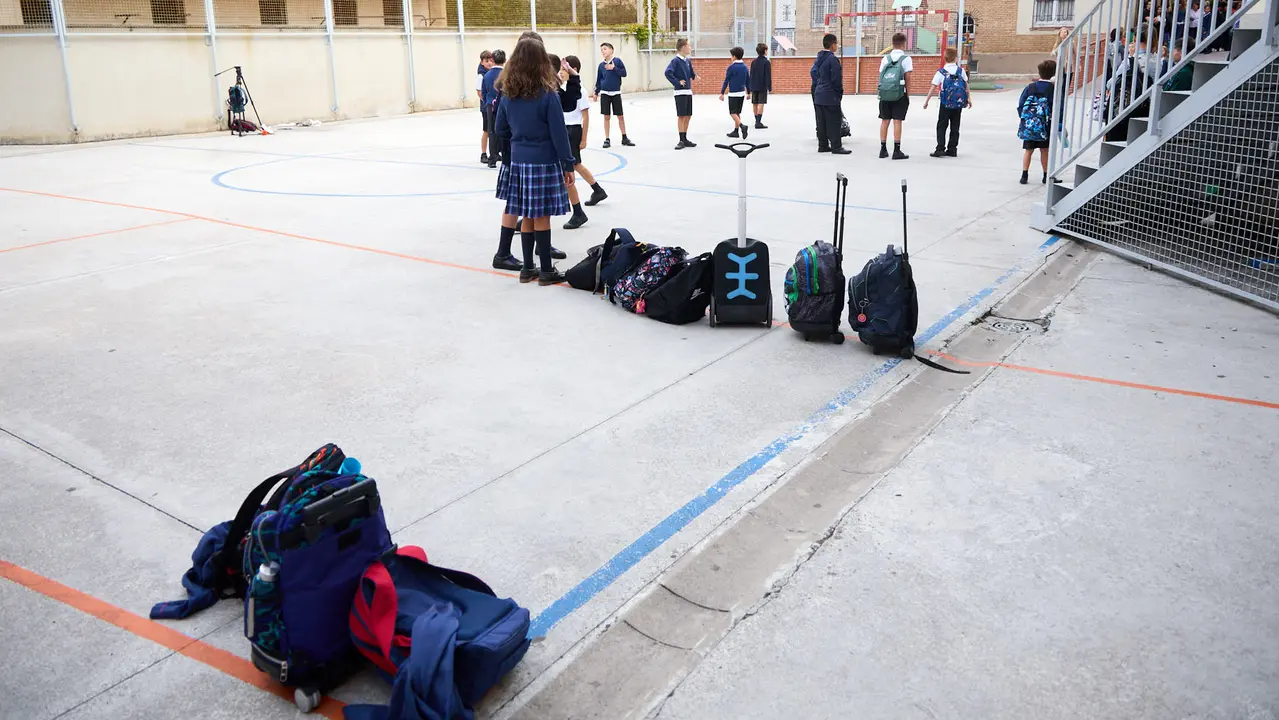 Inicio del curso escolar 2025/26 en el Colegio Fec Vedruna de Pamplona. IÑIGO ALZUGARAY