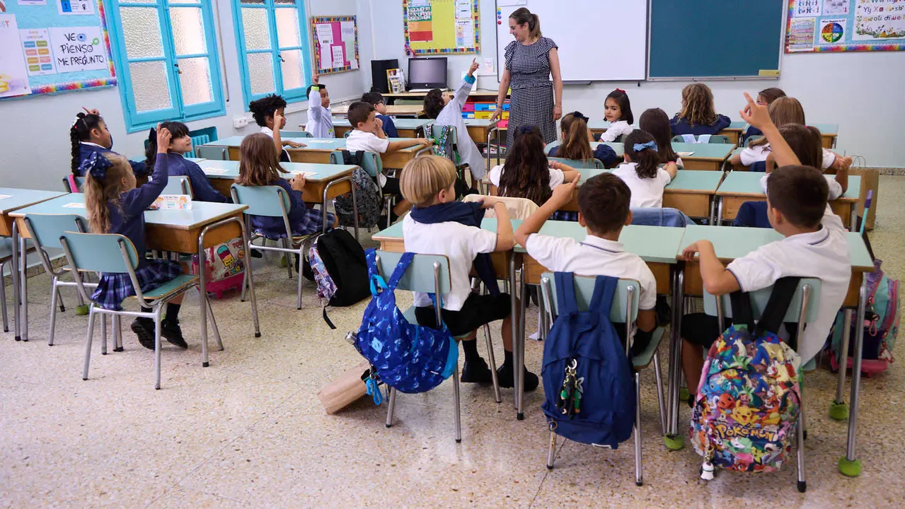 Inicio del curso escolar 2025/26 en el Colegio Fec Vedruna de Pamplona. IÑIGO ALZUGARAY