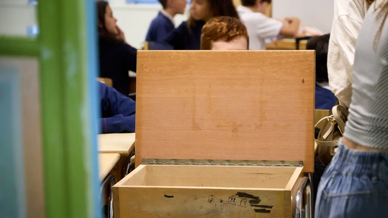 Inicio del curso escolar 2025/26 en el Colegio Fec Vedruna de Pamplona. IÑIGO ALZUGARAY