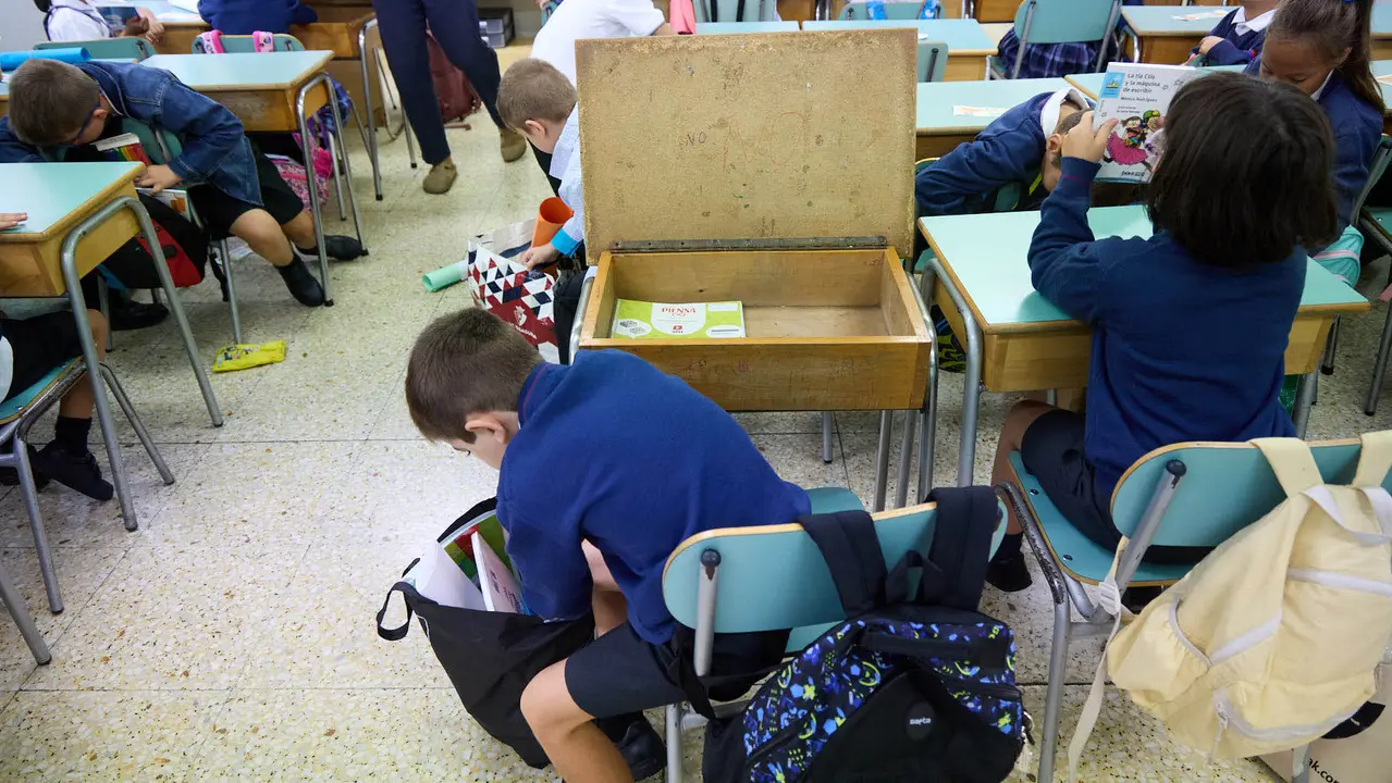 Inicio del curso escolar 2025/26 en el Colegio Fec Vedruna de Pamplona. IÑIGO ALZUGARAY