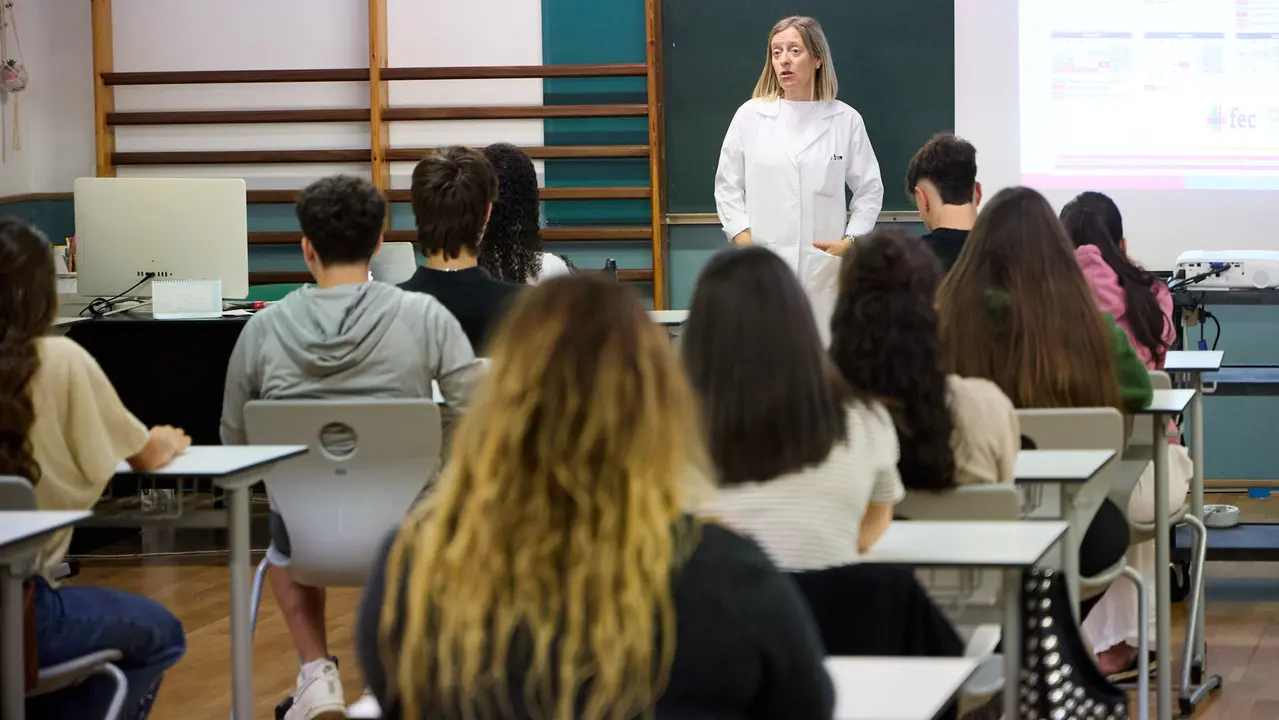 Inicio del curso escolar 2025/26 en el Colegio Fec Vedruna de Pamplona. IÑIGO ALZUGARAY