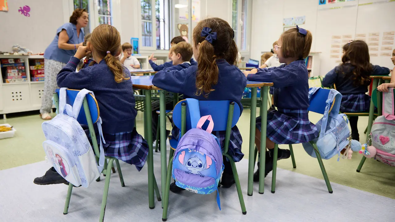 Inicio del curso escolar 2025/26 en el Colegio Fec Vedruna de Pamplona. IÑIGO ALZUGARAY