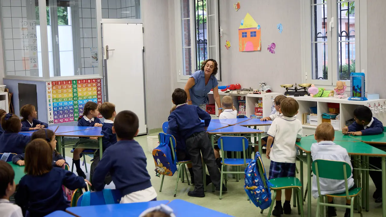 Inicio del curso escolar 2025/26 en el Colegio Fec Vedruna de Pamplona. IÑIGO ALZUGARAY