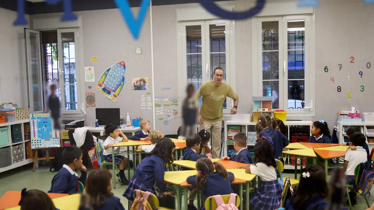 Inicio del curso escolar 2025/26 en el Colegio Fec Vedruna de Pamplona. IÑIGO ALZUGARAY