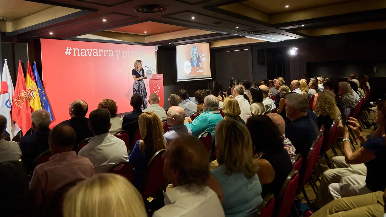 UPN celebra el acto de apertura del curso político con la intervención de su presidenta Cristina Ibarrola. IÑIGO ALZUGARAY