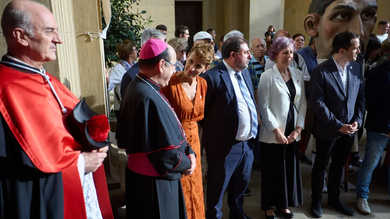 Acto institucional con motivo del Privilegio de la Unión en la Catedral de Pamplona. IÑIGO ALZUGARAY
