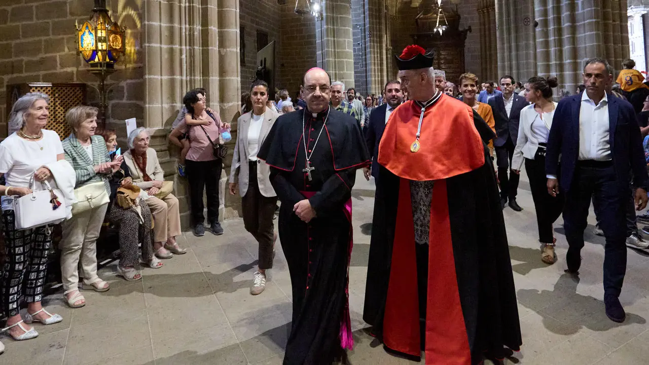 Acto institucional con motivo del Privilegio de la Unión en la Catedral de Pamplona. IÑIGO ALZUGARAY