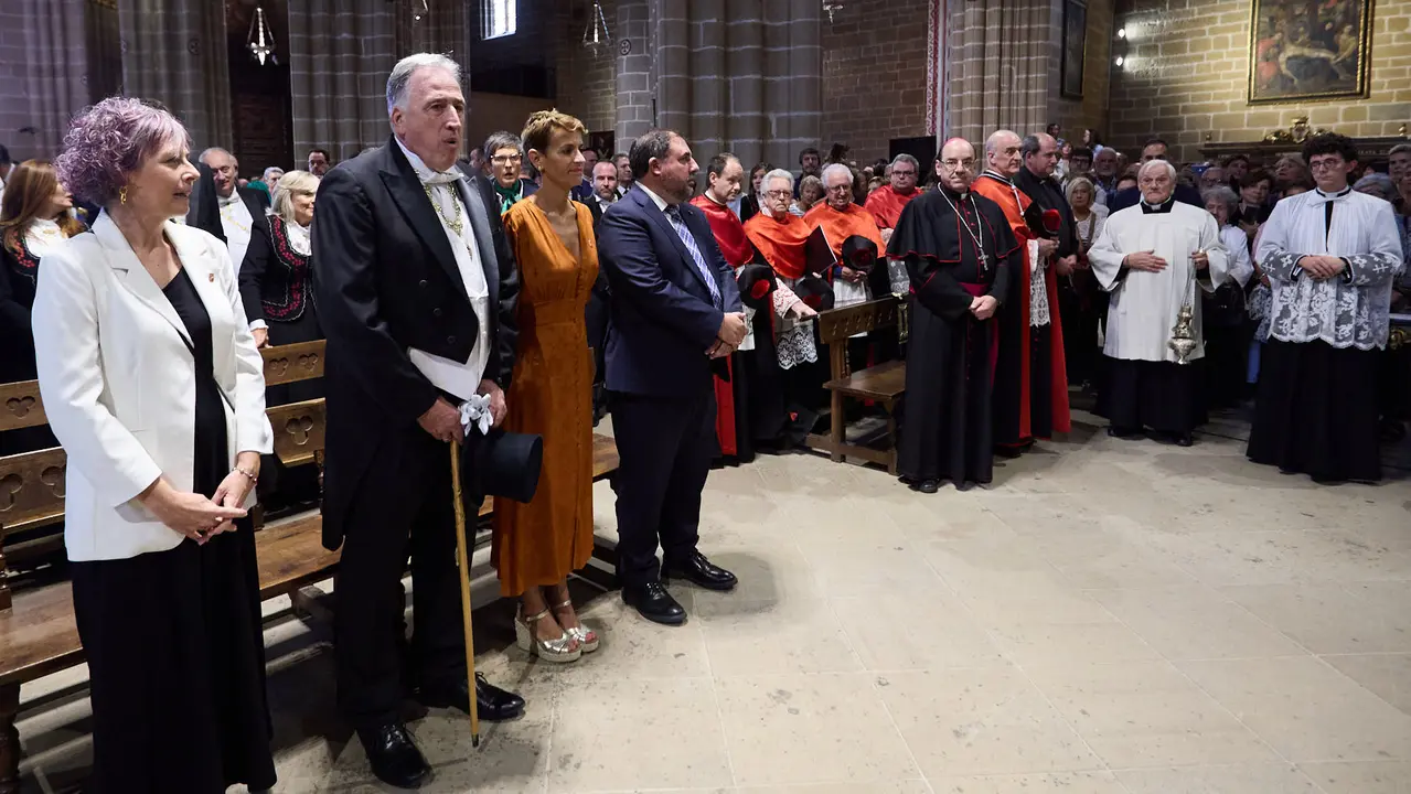 Acto institucional con motivo del Privilegio de la Unión en la Catedral de Pamplona. IÑIGO ALZUGARAY