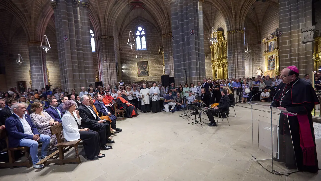 Acto institucional con motivo del Privilegio de la Unión en la Catedral de Pamplona. IÑIGO ALZUGARAY