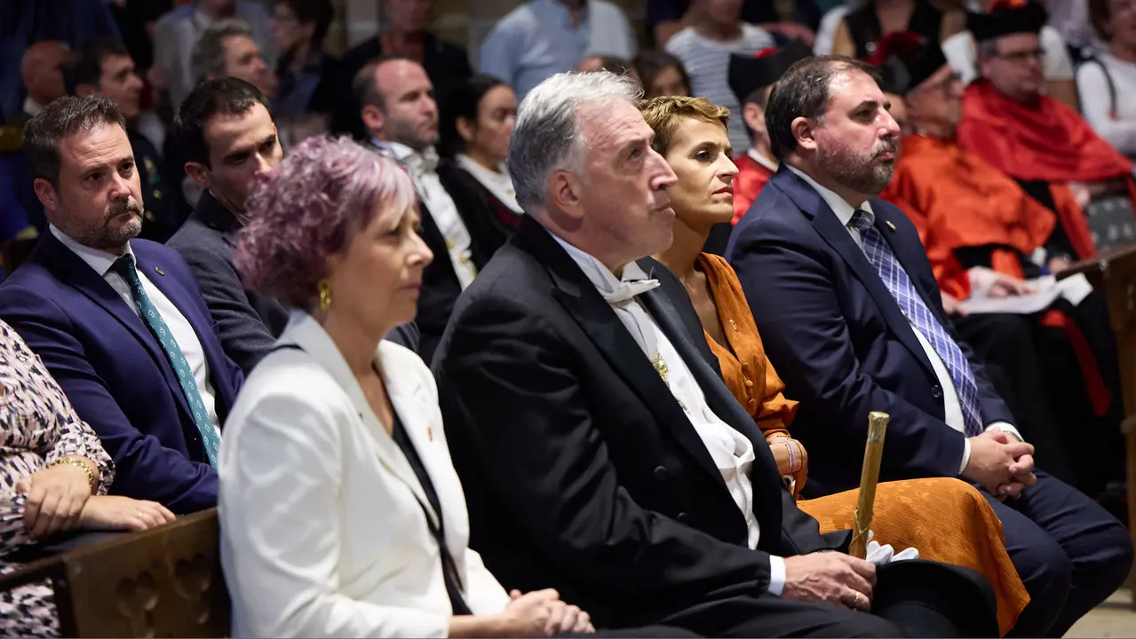 Acto institucional con motivo del Privilegio de la Unión en la Catedral de Pamplona. IÑIGO ALZUGARAY