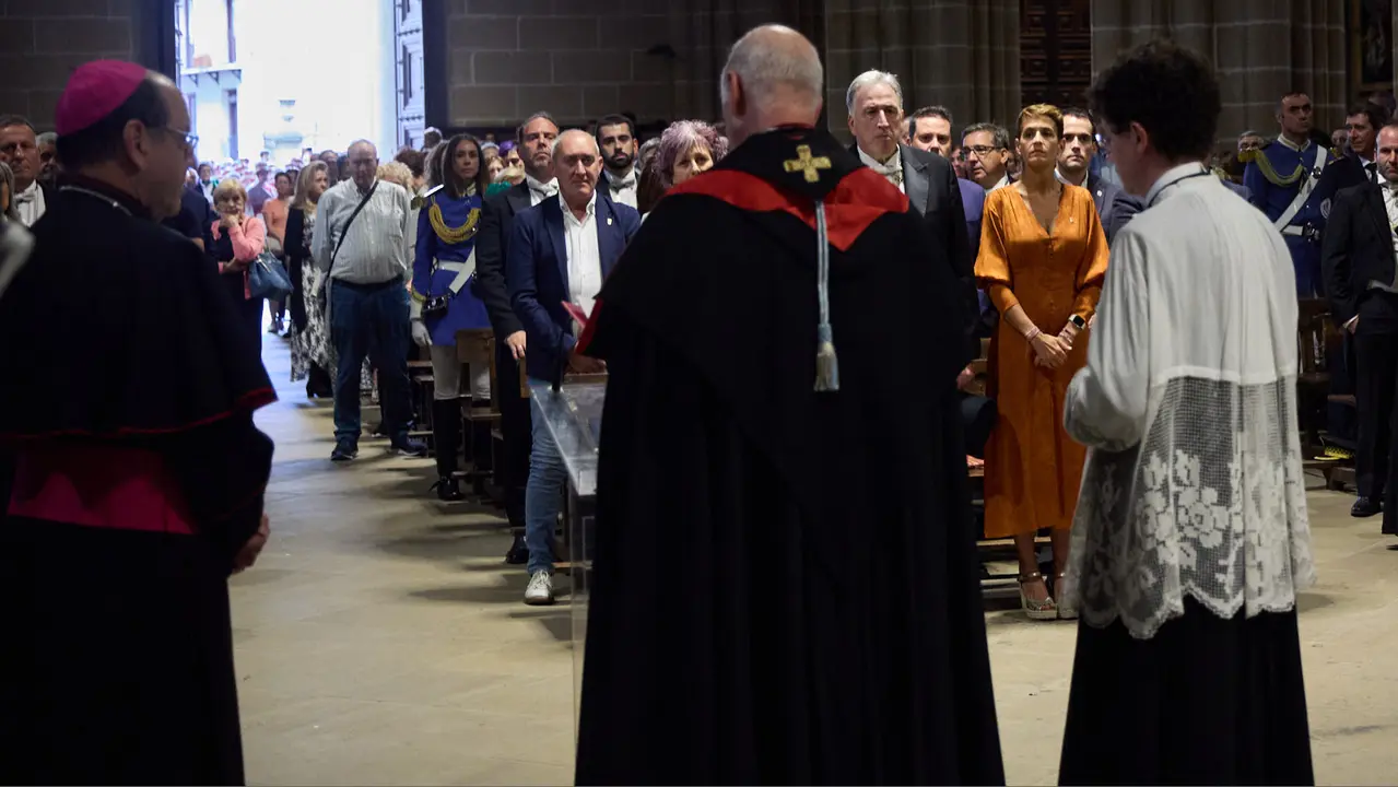 Acto institucional con motivo del Privilegio de la Unión en la Catedral de Pamplona. IÑIGO ALZUGARAY