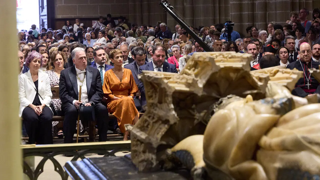 Acto institucional con motivo del Privilegio de la Unión en la Catedral de Pamplona. IÑIGO ALZUGARAY